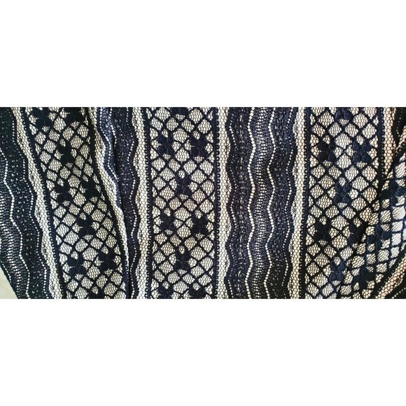 SALE Free People Miss Connections Black Lace Nude Lined Mini Fit & Flare Dress 0 - Picture 9 of 12